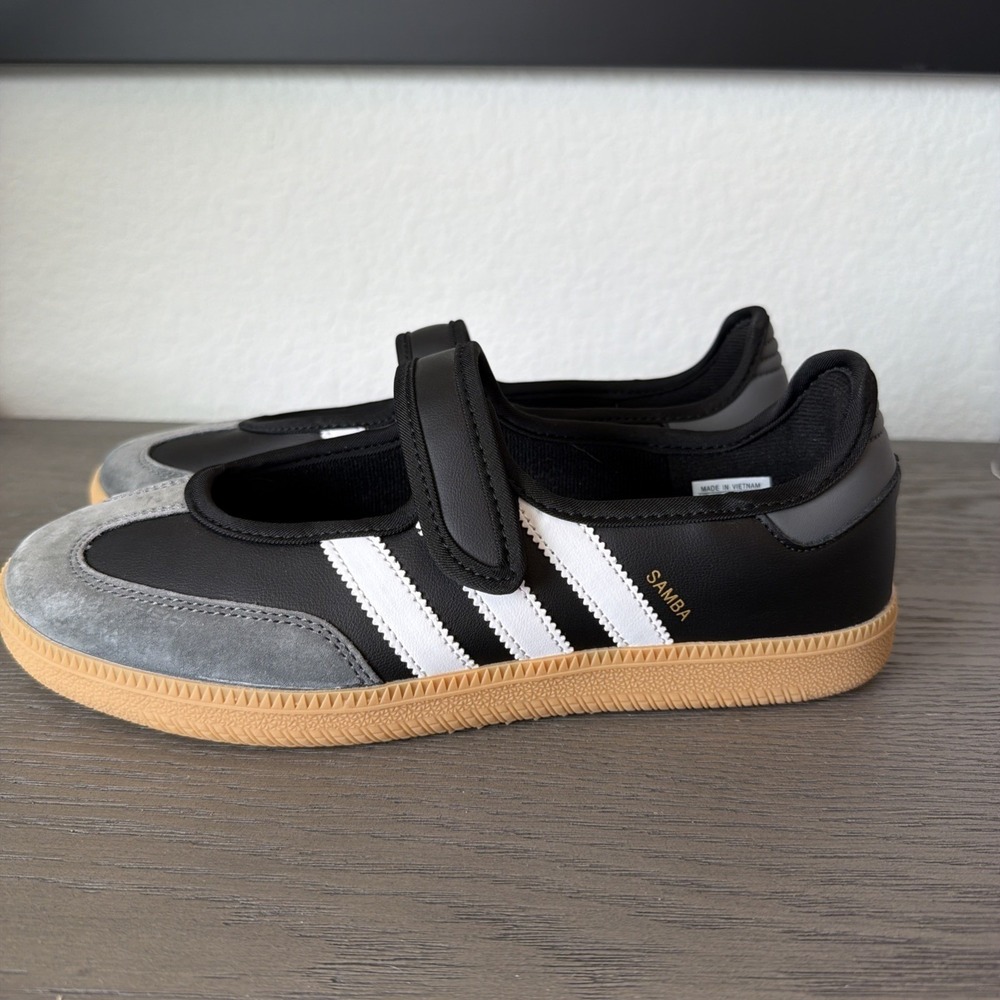 Adidas Samba Mary Jane's Core Black Sneakers Women's 9 Men's 8 Unisex - Picture 4 of 9